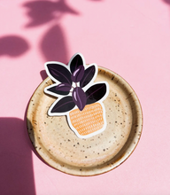 Load image into Gallery viewer, Burgundy Rubber Tree Plant Sticker