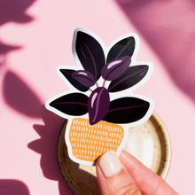 Load image into Gallery viewer, Burgundy Rubber Tree Plant Sticker