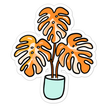 Load image into Gallery viewer, Monstera Dreamscicle Sticker