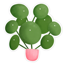 Load image into Gallery viewer, Pilea Peperomioides Plant Sticker