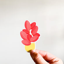 Load image into Gallery viewer, Pink Rubber Tree Plant Sticker