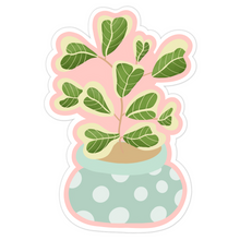 Load image into Gallery viewer, Ficus Triangularis Variegata Plant Sticker