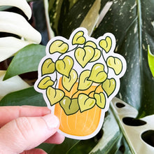 Load image into Gallery viewer, Neon Pothos Plant Sticker