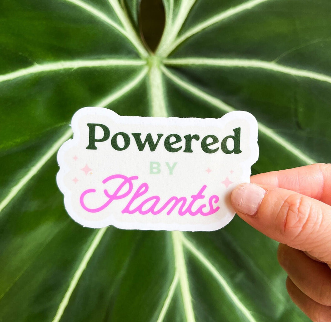 Powered By Plants Sticker