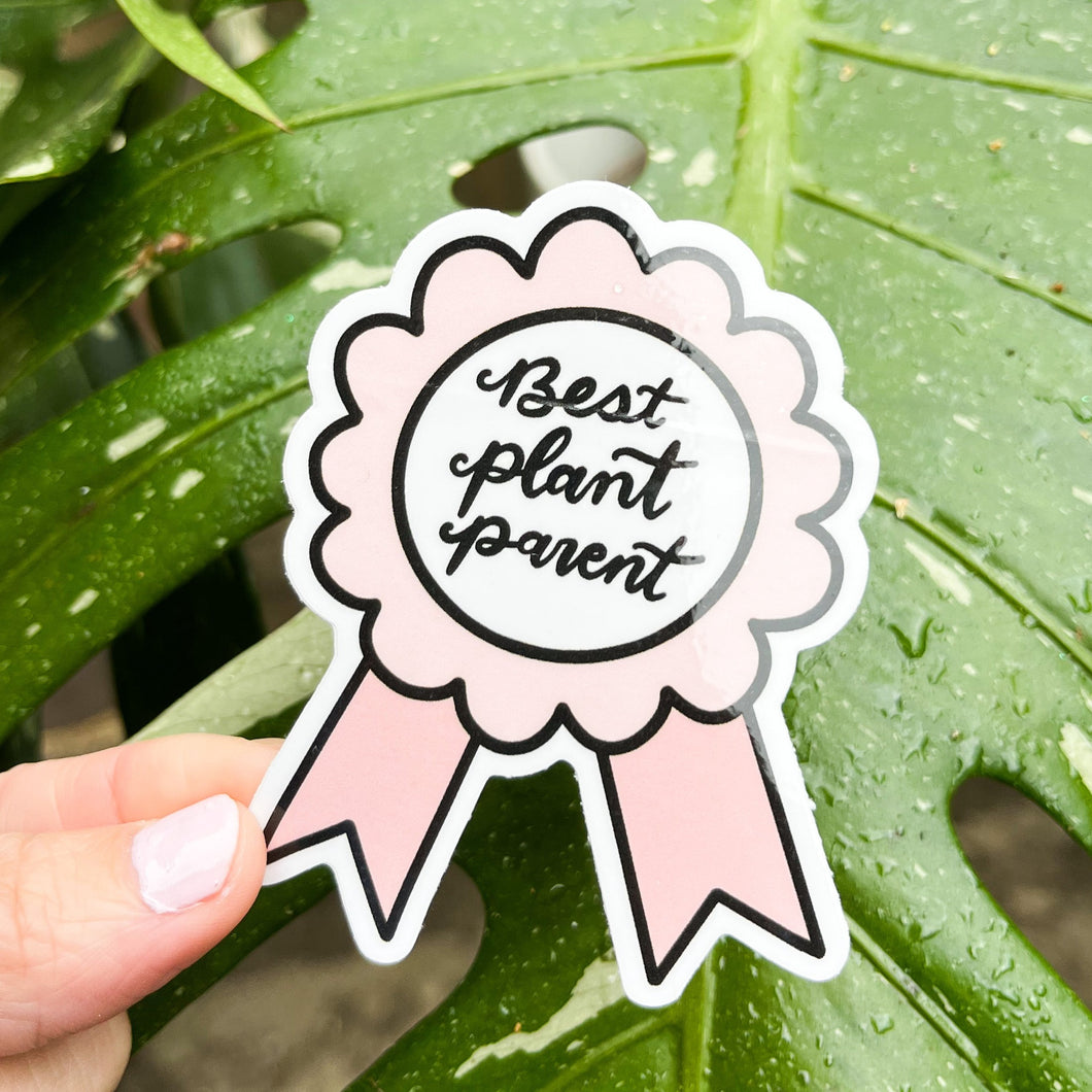 Best Plant Parent Award Sticker
