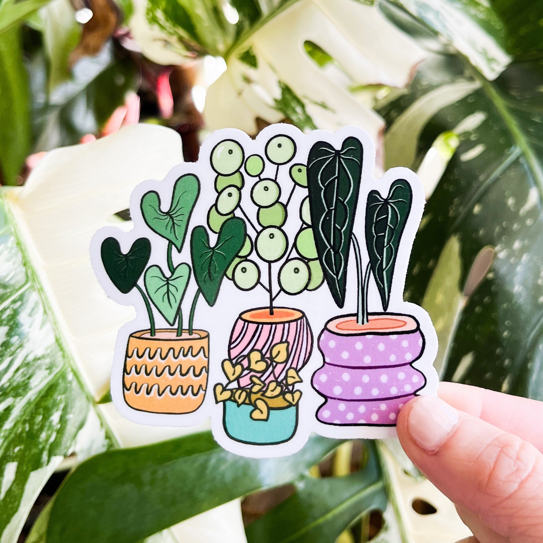 potted plant stickers Potted Plants Sticker – Tiny Plant Market