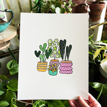Load image into Gallery viewer, Potted Plants Art Print 8X10
