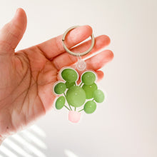 Load image into Gallery viewer, Pilea Peperomioides Plant Acrylic Keychain
