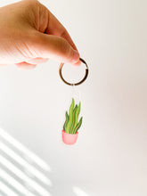 Load image into Gallery viewer, Snake Plant Acrylic Keychain
