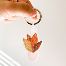 Load image into Gallery viewer, Chocolate Aglaonema Plant Keychain
